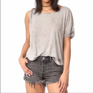 Free People NWT one sleeve twist strap top Sz sm